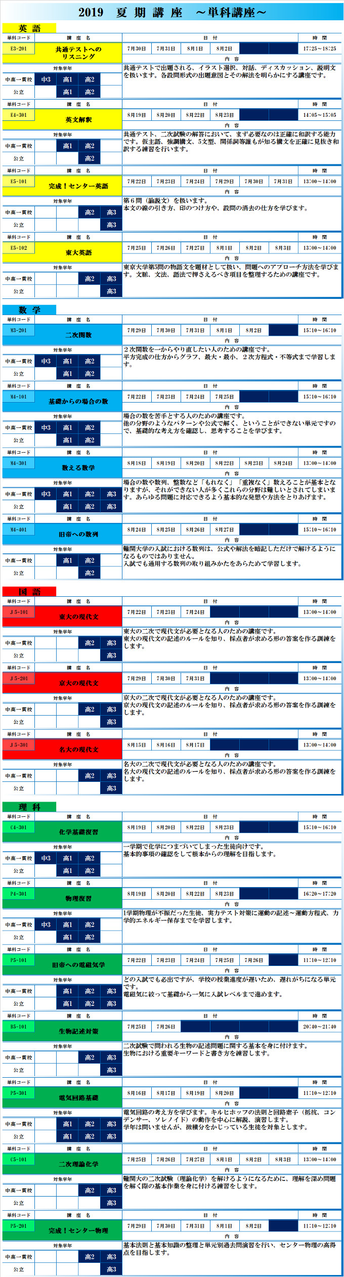 単科