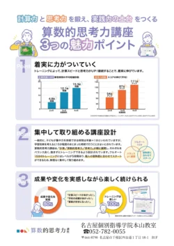 算数的思考力講座 教材イメージ1