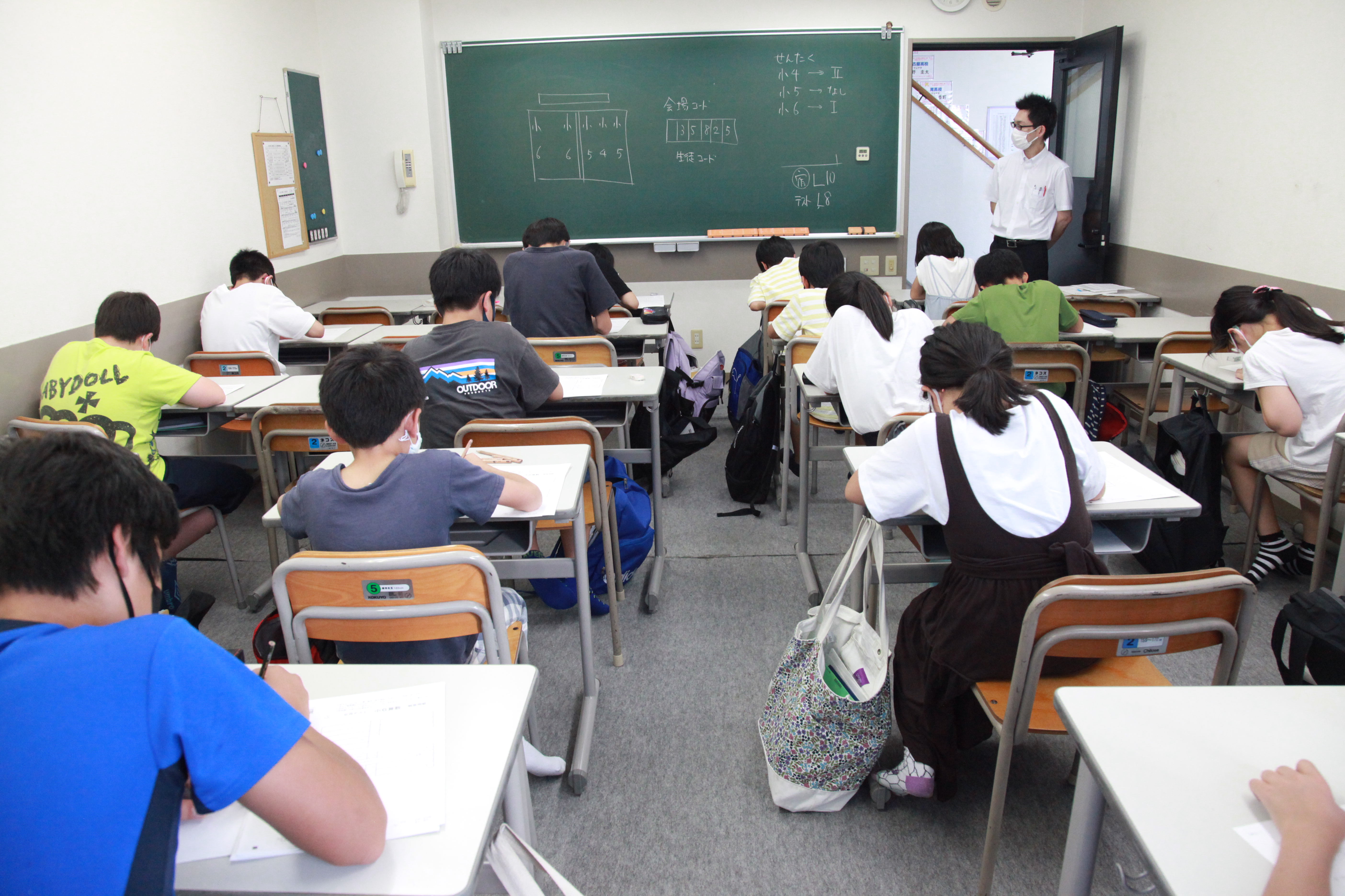 月2回の小学生テストの様子